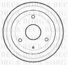 Borg & Beck BBR7073 - Tambor de freno