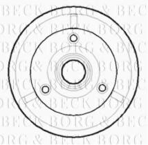 Borg & Beck BBR7074 - Tambor de freno