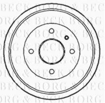 Borg & Beck BBR7091 - Tambor de freno