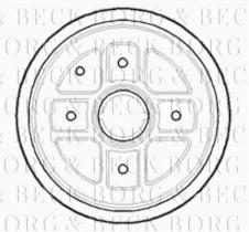 Borg & Beck BBR7093 - Tambor de freno