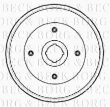 Borg & Beck BBR7103 - Tambor de freno