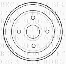 Borg & Beck BBR7115 - Tambor de freno