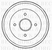 Borg & Beck BBR7135 - Tambor de freno