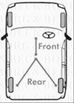 Borg & Beck BKB1163 - Cable de accionamiento, freno de estacionamiento